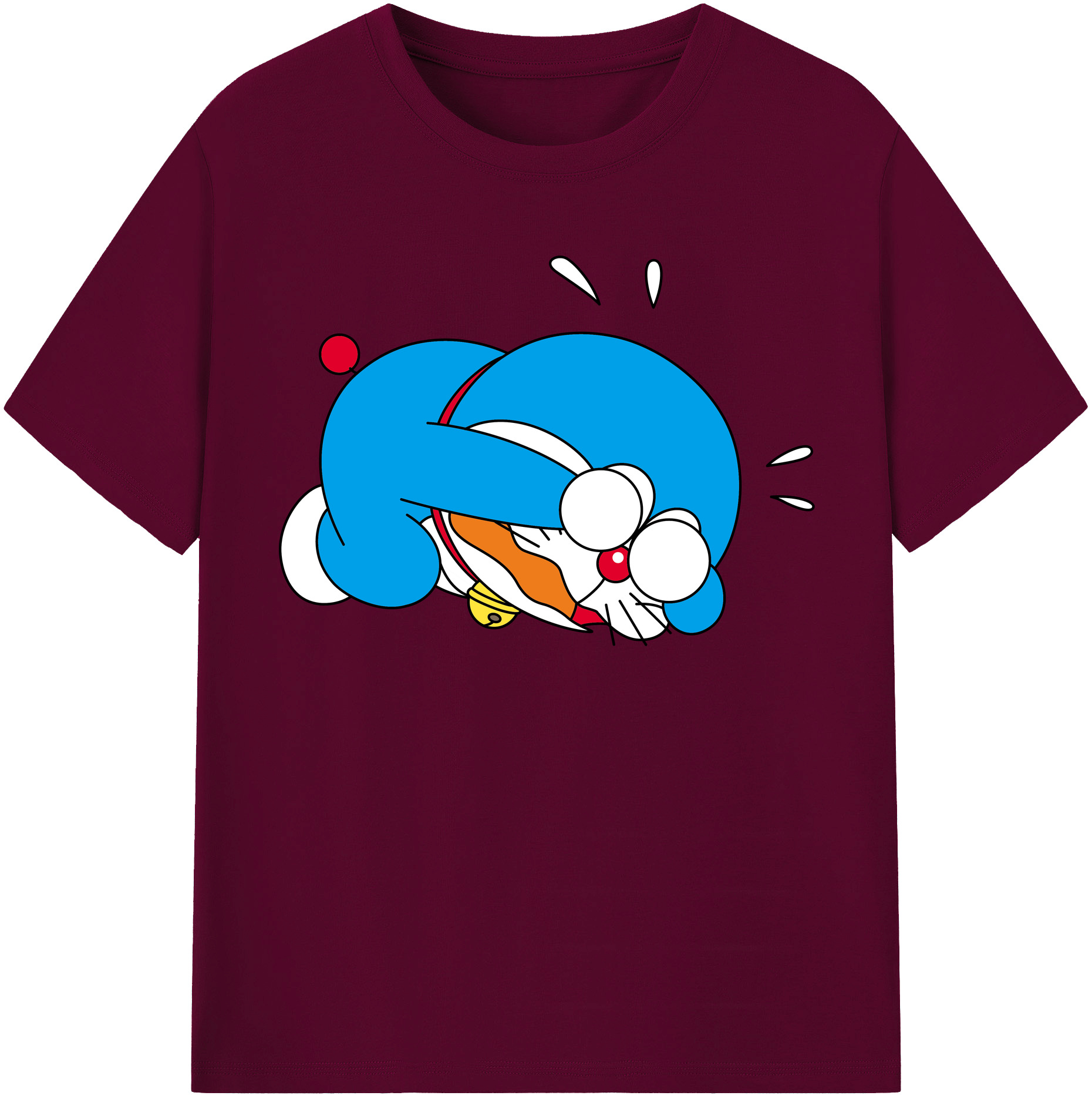 （画像用） ドラえもん Doraemon レディースカジュアルプリントTシャツ（綿100％）